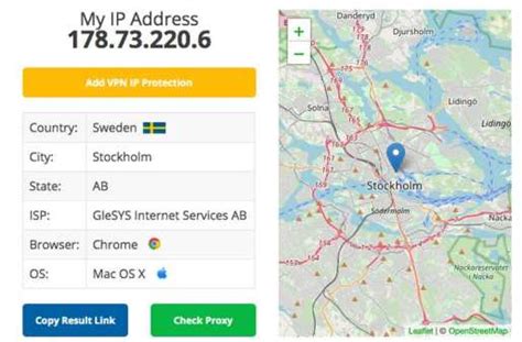 Sweden IP Address Blocks .